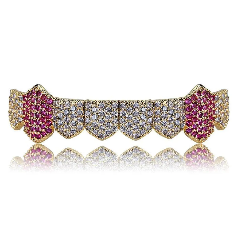 Gold Teeth Braces Punk Hip Hop Mticolor Dia Custom Bottom Grillz Dental Mouth Fang Grills Tooth Cap Va Dhgpq_ipsvogv.com