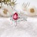 Sanjie's New 2025 Silver Paired Alloy Inlaid With Water Droplet Red Women's Wedding Ring_ipsvogv.com