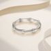 Bamboo S925 sterling silver couple ring female simple niche plain silver closed mouth pair of rings ring jewelry versatile gift_ipsvogv.com