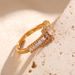 French Micro Inlaid Zircon For Women, Versatile, High-end, Light Luxury, Personalized, INS Style Open Mouth Ring Jewelry_ipsvogv.com