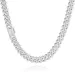 Man Plated Cuban Link Simple Hip Hop Jewelry Cubic Zirconia Ice Out Gold Chain Necklace_ipsvogv.com