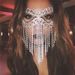 High end luxury rhinestone long tassel mask fashion masquerade zircon mask facial jewelry_ipsvogv.com