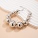 Jewelry Punk Exaggerated Geometric Bead Women's Fashion Beaded Short Collarbone Necklace_ipsvogv.com