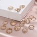 New With Diamond Carved Starry Sky 14 Piece Combination Set Ring_ipsvogv.com