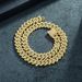 Hip-hop Geometric Alloy Plating Inlay Rhinestones Unisex Bracelets Necklace_ipsvogv.com