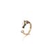 Hot Selling Personalized Black And White Two Tone Horse Dot Diamond Gold Ring Bracelet_ipsvogv.com
