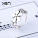 Korean Version S Pure Thai Silver Open-end Ring, Women's Vintage Creative Flower Ring_ipsvogv.com
