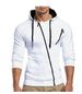Men's Clothing Autumn and Winter New Classic Oblique Zipper Hooded Men's Casual Slim Sweater Jacket W01_ipsvogv.com