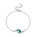 S925 Silver Green Moss Bracelet Natural Water Grass Agate Retro Hand Jewelry_ipsvogv.com