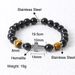 Non-Fading Men's Stone 8mm Natural Tiger Eye Black Gallstone Cross Bracelet Beads_ipsvogv.com