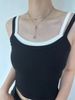 Women's Jewelry Set Fashion Silver Simple Silver Bead Tassel Necklace Double Layer Spacer Beads Stacked Necklace Advanced Design Clavicle Chain_ipsvogv.com