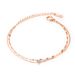 Women's Jewelry Fashionable And Compact Double Layer Single Diamond Stainless Steel Jewelry Rose Gold Plated Women's Titanium Steel Bracelet_ipsvogv.com