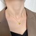 2023 New Small Pendant With Titanium Steel Gold-plated Light Luxury Striped Scallop Shell Texture Item_ipsvogv.com