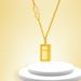 Hot Selling Billionaire Small Brick Necklace, Titanium Steel Gold Pendant, Gold-plated High-end Non Fading Collarbone_ipsvogv.com