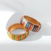 New Creative Jewelry Simple And Versatile Women's Wide Colorful Drip Oil Fashion Metal Bracelet_ipsvogv.com