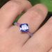 Sanjieins New Square Color Diamond Women's Ring Amethyst Jewelry Natural Simplicity Handpiece_ipsvogv.com