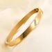 2PCS 6MM Simple Light Gold Fashion Dia Bevelled 304 Stainless Steel Bracelet For Women_ipsvogv.com