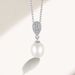 S925 sterling silver jewelry set earrings earrings inlaid zircon pearl necklace pendant silver jewelry_ipsvogv.com