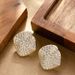 Fashionable Small Fragrance Style Full Of Diamonds, Irregular Geometric Earrings, Women's Trendy Temperament, Versatile_ipsvogv.com