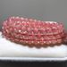 Natural Three Circle Buddha Bead Girl Pink Strawberry Crystal Bracelet_ipsvogv.com