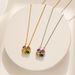 Titanium Steel Micro Inlaid Colorful Openable Clover Pendant Necklace For Women In South Korea, Small And Minimalist,_ipsvogv.com