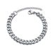 Hip Hop Stainless Fashion Six-Sided Polished Cuban Chain Hot Style Simple Titanium Steel Bracelet For Men_ipsvogv.com