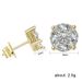 Cao Shi Hip Hop Unisex Earrings with Copper Micro Inlaid Zircon Mini Earrings for Women's New Style_ipsvogv.com