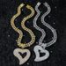 New Style Personality Hip-Hop Pendant Hollow Heart Necklace_ipsvogv.com