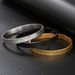 Diamond Pattern Titanium Steel Personality Open Bracelet Fashion Stainless Steel Bracelet Men's Retro Trend Frosted Bracelet_ipsvogv.com