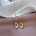 Body 【 Full Titanium Steel 】 Water Drop Zircon Minimalist Gold Necklace In The Wind Furnace, Female Ins Mesh Red 【 】 Furnace,_ipsvogv.com