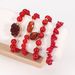 Gravel Round Bead Bracelet Hand String Female Red Set Elastic Bead Adjustable_ipsvogv.com