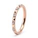 Women's Jewelry Stainless Steel Small Fragrance Style 2MM Wide K Gold Pyramid Diamond Ring Jewelry Accessories_ipsvogv.com