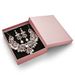 New Fashion Accessories Earrings Necklace Two-Piece Set Two-Tone High Gloss Rhinestone Alloy_ipsvogv.com