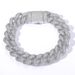 Unisex Hip Hop Bracelet 15mm Bubble Pavé Zircon Cuban Chain Personality Trendy Men's Hip Hop Bracelet_ipsvogv.com