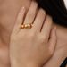 High Color Retention Electroplated Real Gold Niche Design Metal Wave Inlaid Diamond Minimalist Style Open Versatile_ipsvogv.com