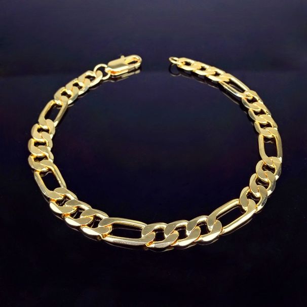 Jewelry 8mm Side Gold Room One Figaro Men's Necklace Jewelry_ipsvogv.com