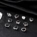 New Combination Fashion Personality Love Colorful Opening 10 Piece Set Ring_ipsvogv.com