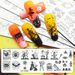 Arte Clavo Halloween Nail Stamping Plates Snowflake Festival Pattern Nail Art Image Plates Stainless Steel Nail Art Plate Stencil_ipsvogv.com