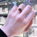Rose Gold Black Feather Ring Female Element Crystal Ring_ipsvogv.com