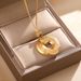 Chinese Style Lucky Character Safety Buckle Titanium Steel Gold Exquisite Collarbone Chain, Niche Design Sense, Non_ipsvogv.com
