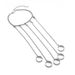 Metal Men And Women Fashion Ring Bracelet Integrated Personality Hip-Hop Style Silver Back Chain_ipsvogv.com
