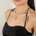 Fashionable pearl necklace with adjustable neckband, multi color long sweater chain set 7100_ipsvogv.com