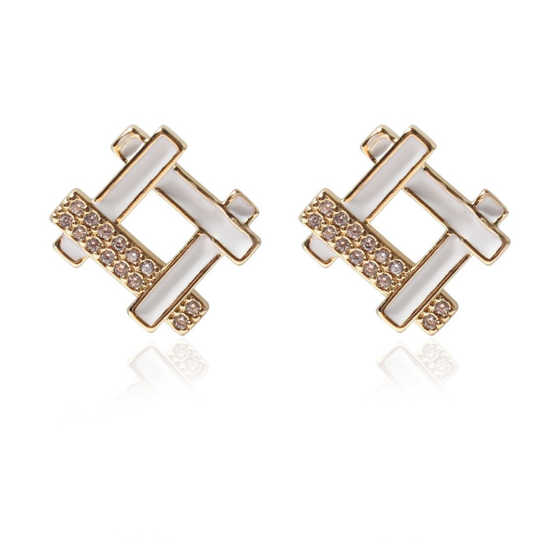 Women’s Jewelry Set Fashion Simple Irregular Diamond Crystal Earrings New Ladies Retro Earrings_ipsvogv.com