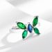 Japanese And Korean Light Luxury Style Niche Micro Inlay Colored Zircon Butterfly For Women's Instagram Trendy Opening_ipsvogv.com