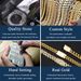 High Grade Moissanite Necklace S925 Sterling Silver Gold Plated Necklace Hip Hop Men And Women 2/3/4/5/6.5mm Tennis Chain_ipsvogv.com