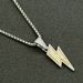 Instagram Wind Full Diamond Two Color Lightning Pendant Necklace, Trendy and Small, Cold Nightclub Bounce Long Sweater_ipsvogv.com