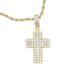 New Hip Hop Cross Pendant Inlaid With Zircon Gold And Sier Punk Style Necklace Jewelry For One Piece_ipsvogv.com