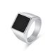 Simple geometric seal titanium steel ring ring men's cold style high end temperament personality jewelry_ipsvogv.com