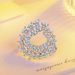 Floral accessories Coat everything with pin buckle embellished luxury atmospheric zircon brooch_ipsvogv.com