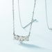 new Eternal Shining Moissanite Necklace Female S925 Silver Three Lives Agreement Brilliant Moissanite Clavicle Chain_ipsvogv.com